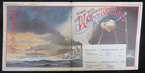 Jeff Wayne – Jeff Wayne's Musical Version Of The War Of The Worlds - Mint- 2 LP Record 1978 Columbia USA White Label Promo Vinyl & Booklet - Prog Rock / Soundtrack