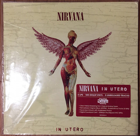 Nirvana - In Utero (1993) - New 3 LP Record 2013 DGC USA 180 gram Vinyl & Download - Grunge / Alternative Rock