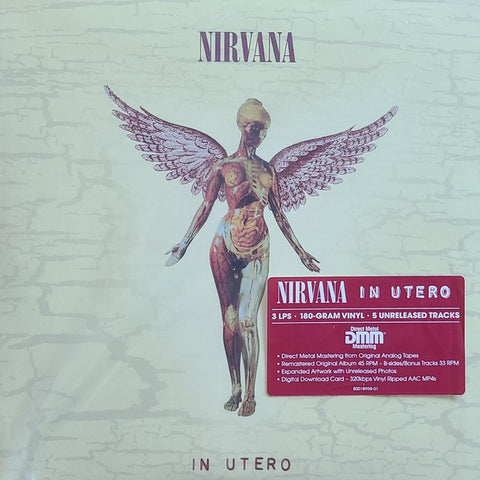 Nirvana – In Utero (1993) - Mint- 3 LP Record 2013 DGC USA 180 gram Vinyl - Alternative Rock / Grunge