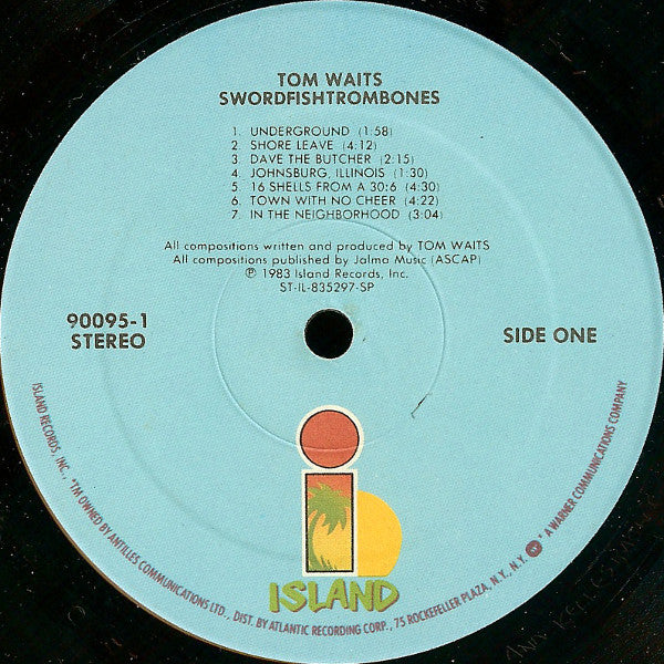 Tom Waits – Swordfishtrombones (1983) - VG+ LP Record 1984 Island USA Vinyl - Rock / Jazz / Lounge - Shuga Records