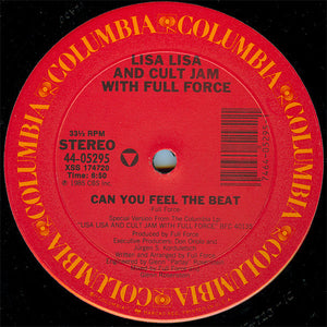 Lisa Lisa & Cult Jam With Full Force ‎– Can You Feel The Beat - VG+ 12" Single Record USA 1985 - House / Electro