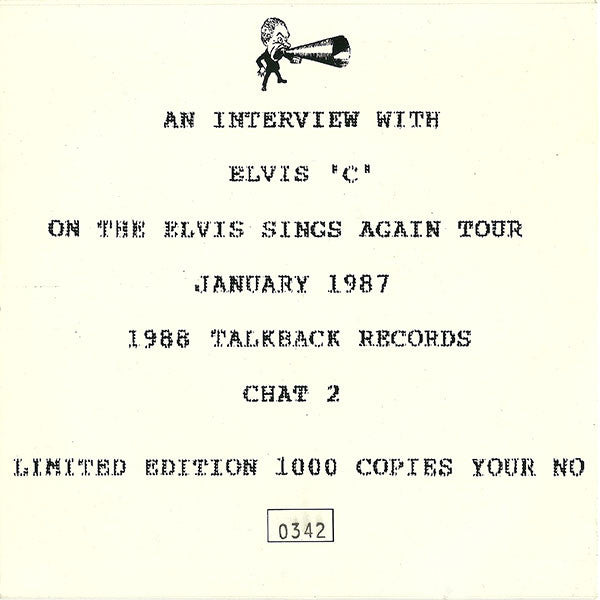 Elvis 'C' Costello ‎– An Interview With Elvis 'C' - Mint- 7" Single Record 1988 Talkback UK Import Yellow Vinyl & Numbered - Interview - Shuga Records