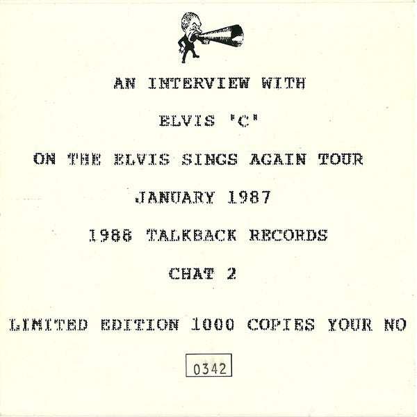 Elvis 'C' Costello ‎– An Interview With Elvis 'C' - Mint- 7" Single Record 1988 Talkback UK Import Yellow Vinyl & Numbered - Interview