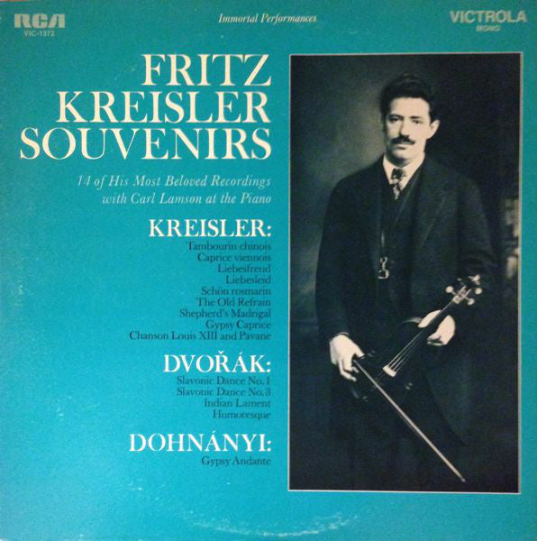 Fritz Kreisler ‎– Souvenirs - New Vinyl Record 1968 (Original Press) Stereo USA - Classical
