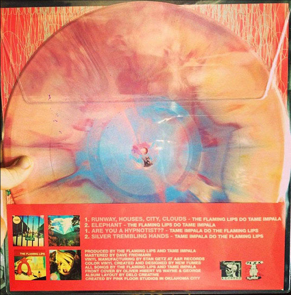 The Flaming Lips / Tame Impala ‎– Peace And Paranoia Tour 2013 - New 12" Ep Record 2013 Lovely Sorts of Death USA New Fumes Hand Poured Vinyl - Rock / Psych - Shuga Records