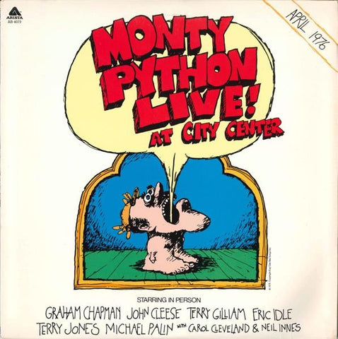 Monty Python ‎– Live At City Center - New LP Record 1976 Arista USA Vinyl - Comedy