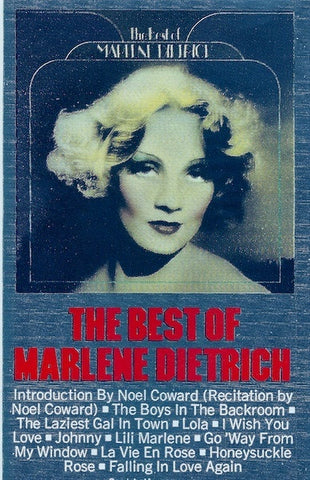 Marlene Dietrich ‎– The Best Of Marlene Dietrich - Used Cassette 1973 Columbia Tape - Jazz