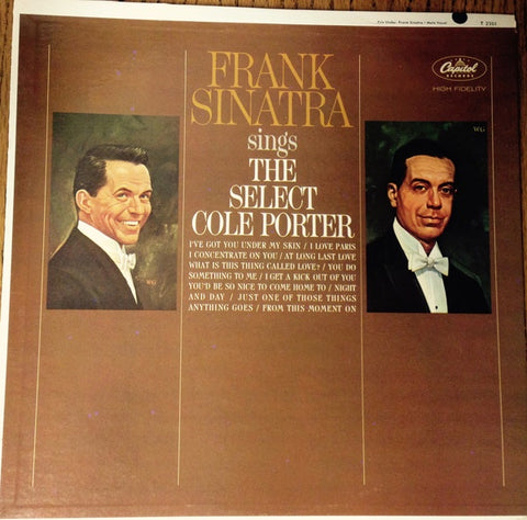 Frank Sinatra – Sings The Select Cole Porter - VG+ LP Record 1965 Capitol USA Mono Vinyl - Jazz / Vocal