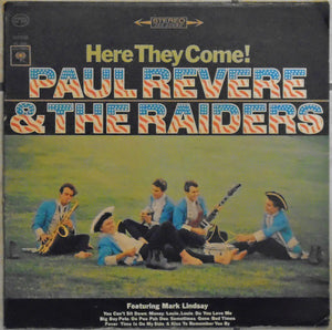 Paul Revere & The Raiders Featuring Mark Lindsay ‎– Here They Come! - VG+ Lp Record 1965 CBS USA Stereo Vinyl - Garage Rock / Rock & Roll