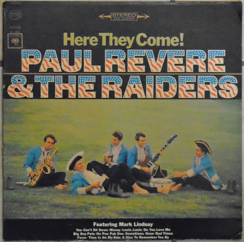 Paul Revere & The Raiders Featuring Mark Lindsay ‎– Here They Come! - VG+ Lp Record 1965 CBS USA Stereo Vinyl - Garage Rock / Rock & Roll