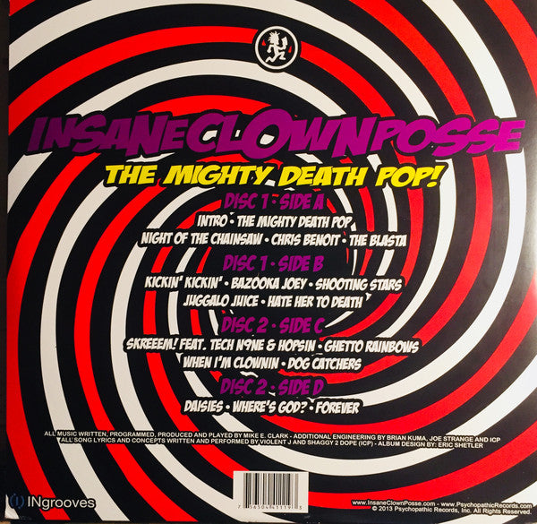 Insane Clown Posse ‎– The Mighty Death Pop - Mint- 2 Lp Record 2013 Psychopathic USA Vinyl - Hip Hop / Horrorcore