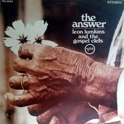 Leon Lumkins & The Gospel Clefs – The Answer- VG+ LP Record 1967 Verve USA Vinyl - Soul / Gospel