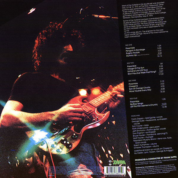 Frank Zappa / Mothers ‎– Roxy & Elsewhere (1974) - VG+ 2 Lp Record Zappa USA 180 gram Vinyl - - Shuga Records