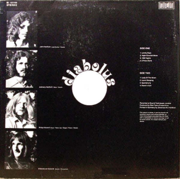 Diabolus – Diabolus (1971) - Mint- LP Record 1975 Bellaphon Germany Vinyl - Prog Rock / Jazz-Rock - Shuga Records