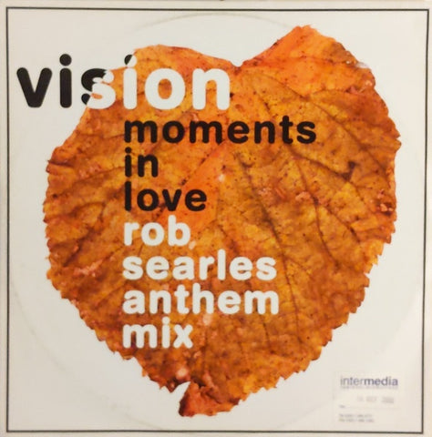 Vision – Moments In Love (Rob Searles Anthem Mix) - New 12" Single Record 2000 ZTT UK Vinyl - Trance / Hard House