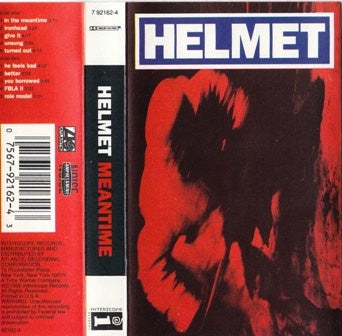 Helmet– Meantime - Used Cassette 1992 Interscope Tape- Rock