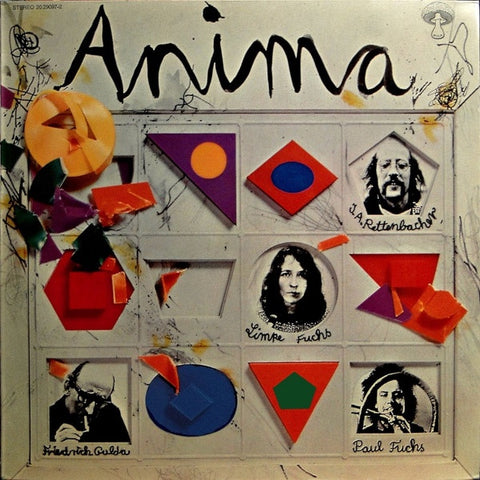 Anima, Limpe Fuchs, Friedrich Gulda, Paul Fuchs, Johann Anton Rettenbacher – Anima - VG+ LP Record 1972 Pilz Germany Original Vinyl - Krautrock / Free Improvisation / Jazz-Rock