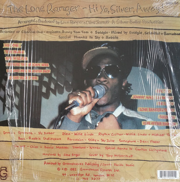 Lone Ranger ‎– Hi-Yo, Silver, Away! (1982) - New LP Record 2013 Greensleeves UK Import Vinyl - Reggae / Dancehall - Shuga Records
