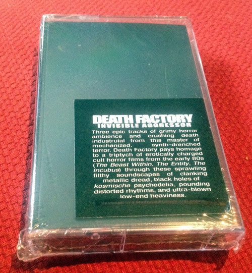 Death Factory – Invisible Aggressor - New Cassette 2013 Crucial Blast  Infernal Machines Series  Tape - Chicago Local / Noise / Industrial - Shuga Records