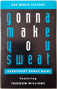 C + C Music Factory Featuring Freedom Williams – Gonna Make You Sweat (Everybody Dance Now) - Used Cassette Columbia 1990 USA - Electronic / Funk - Shuga Records