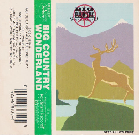 Big Country – Wonderland - Used Cassette Mercury 1984 USA - Rock