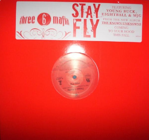 Three 6 Mafia – Stay Fly - Mint- 12" Single Record 2005 Columbia Vinyl - Hip Hop
