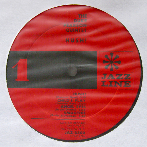 The Duke Pearson Quintet – Hush! - VG+ LP Record 1962 Jazz Line USA Mono Original Deep Groove Vinyl - Jazz / Hard Bop - Shuga Records