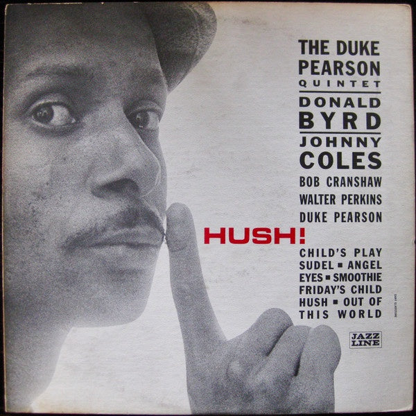 The Duke Pearson Quintet – Hush! - VG+ LP Record 1962 Jazz Line USA Mono Original Deep Groove Vinyl - Jazz / Hard Bop - Shuga Records