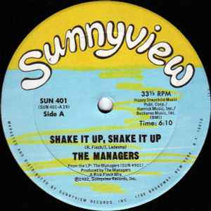 The Managers – Shake It Up, Shake It Up - New Sealed 12" Single REcord 1982 Sunnyview Vinyl - Disco