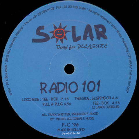 Radio 101 – Tee-Box - Mint- 12" Single Record 1996 Solar Vinyl For Pleasure Netherlands Import Vinyl - Deep House