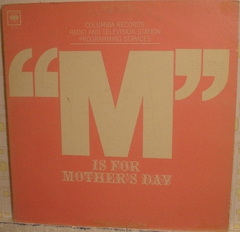 Various – "M" Is For Mother's Day - New LP Record 1960s Columbia USA Mono Promo Vinyl - Pop / Easy Listening