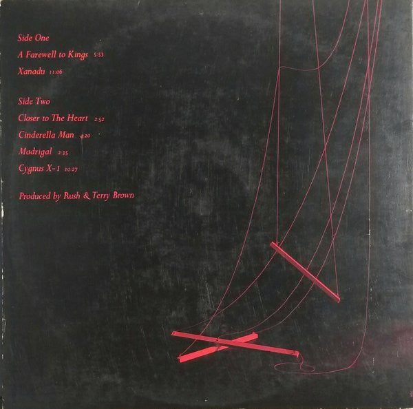 Rush ‎– A Farewell To Kings (1977) - VG+ LP Record 1982 Mercury USA Vinyl - Prog Rock / Hard Rock - Shuga Records