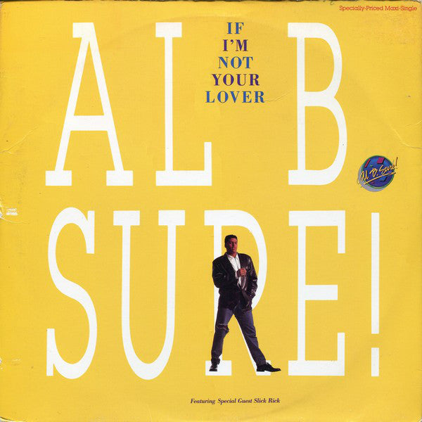 Al B. Sure! ‎– If I'm Not Your Lover VG+ - 12" Maxi-Single 1988 Warner Bros. USA - RnB/New Jack Swing