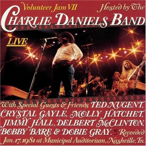 The Charlie Daniels Band – Volunteer Jam Vll - VG+ LP Record 1981 Epic USA Promo Vinyl - Rock / Country Rock / Southern Rock
