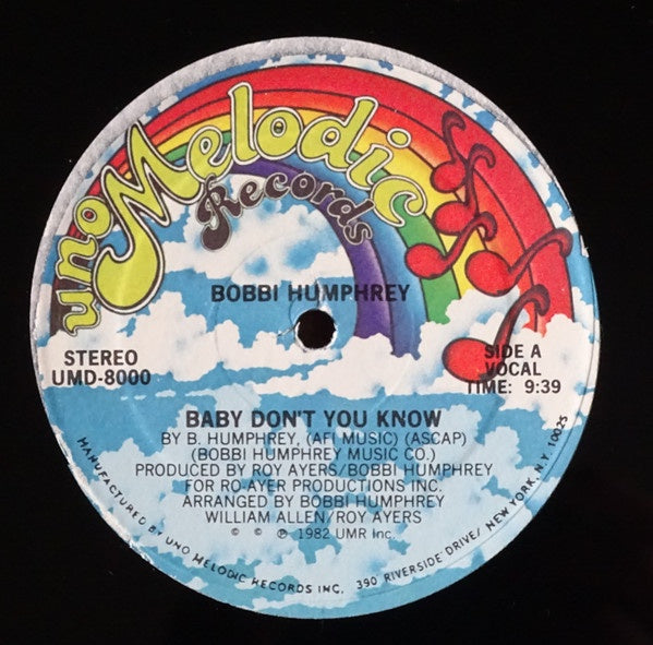 Bobbi Humphrey - Baby Don't You Know - New 12" Single Record Store Day 2022 Expansion UK Import Vinyl - Soul / Disco
