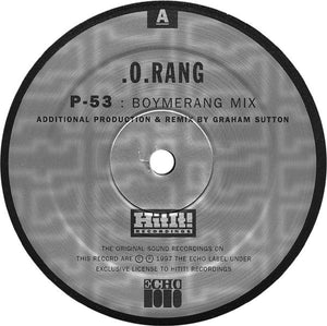 .O.Rang – P-53 / 10¹⁸Hz (Remixes) - VG+ 12" USA 1996 - Drum n Bass - Shuga Records Chicago