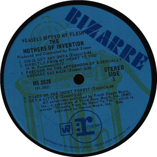 Frank Zappa / The Mothers Of Invention - Weasels Ripped My Flesh - VG+ LP Record 1970 Bizarre USA Original Vinyl - Psychedelic Rock / Avantgarde / Fusion - Shuga Records