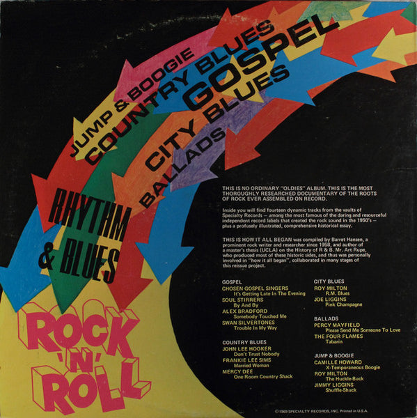 This Is How It All Began  Various ‎– This Is How It All Began Vol 1 - New Lp Record 1969 Specialty USA Original Vinyl - Rhythm & Blues / Soul / Jump Blues - Shuga Records