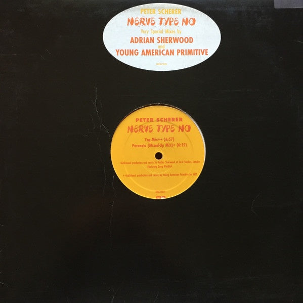 Peter Scherer – Nerve Type No - New Mint- 12" Single Record 1995 Metro Blue Yellow Translucent Vinyl - Dub / Experimental / Techno