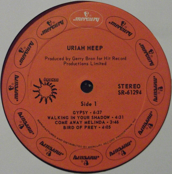 Uriah Heep ‎– Uriah Heep - VG+ LP Record 1970 Mercury USA Vinyl - Hard Rock / Classic Rock - Shuga Records