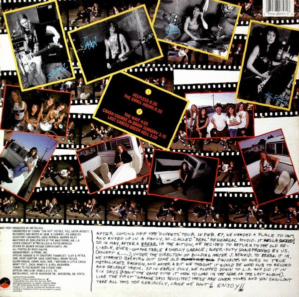 Metallica – The $5.98 E.P. - Garage Days Re-Revisited - VG EP Record 1987 Elektra USA Vinyl - Speed Metal / Heavy Metal - Shuga Records