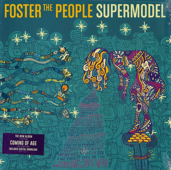 Foster The People ‎– Supermodel - Mint- LP Record 2014 Startime Columbia USA 180 gram Vinyl - Indie Rock - Shuga Records