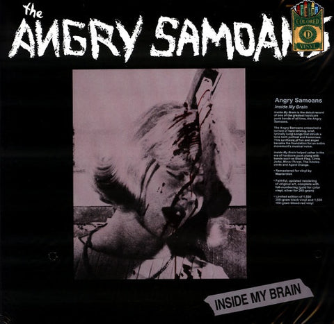 The Angry Samoans – Inside My Brain (1980) - New LP Record 2014 Drastic Plastic USA Red Vinyl & Numbered - Hardcore / Punk