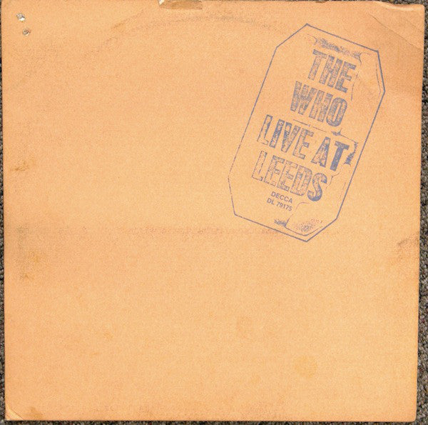 The Who - Live At Leeds - VG+ LP Record 1970 Decca USA Original Vinyl & 12 Inserts - Rock & Roll / Hard Rock - Shuga Records