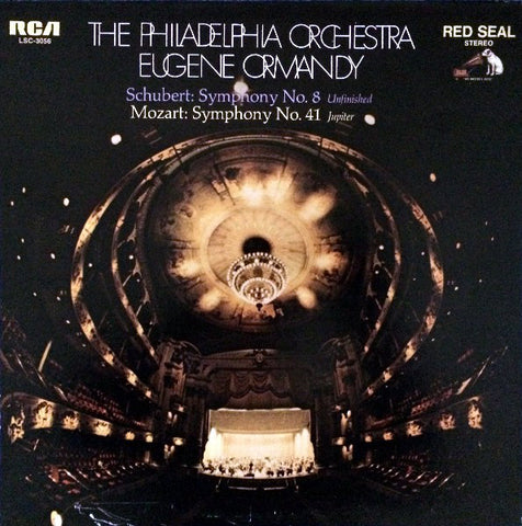Eugene Ormandy with The Philadelphia Orchestra  ‎– Symphony No. 8 (Unfinished) Schubert / Symphony No. 41 (Jupiter) Mozart MINT- 1969 RCA Red Seal Stereo LP USA - Classical / Romantic