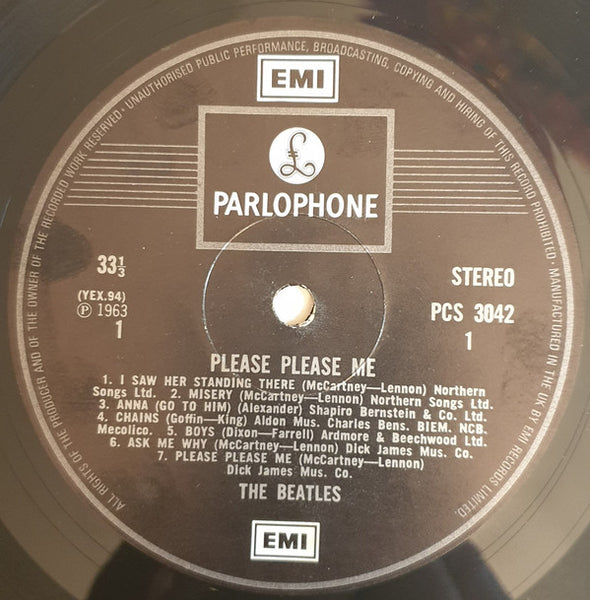 The Beatles ‎– Please Please Me (1963) - VG+ LP Record 1980 Parlophone UK Import Vinyl - Rock & Roll / Pop Rock - Shuga Records
