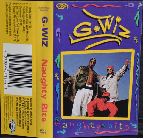 G-Wiz – Naughty Bits - Used Cassette Scotti 1993 USA - Funk / Soul