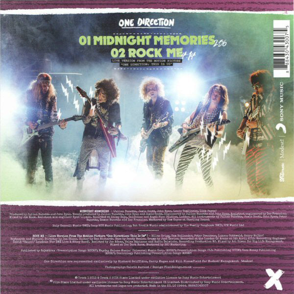 One Direction - Midnight Memories - New 7" Single Record Store Day 2014 Syco Sony Picture RSD Disc Vinyl - Pop - Shuga Records