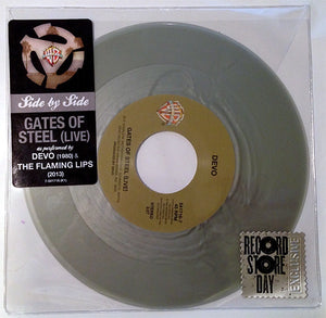 Devo / The Flaming Lips – Gates Of Steel (Live) - New 7" Single Record Store Day 2014 Warner RSD Silver Vinyl - New Wave / Psychedelic Rock