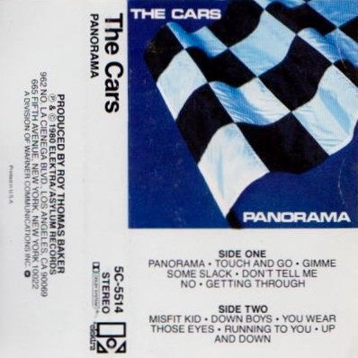 The Cars – Panorama- Used Cassette 1980 Elektra Tape- Rock